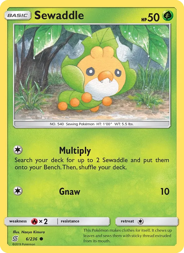 Sewaddle - Unified Minds Pokemon Card