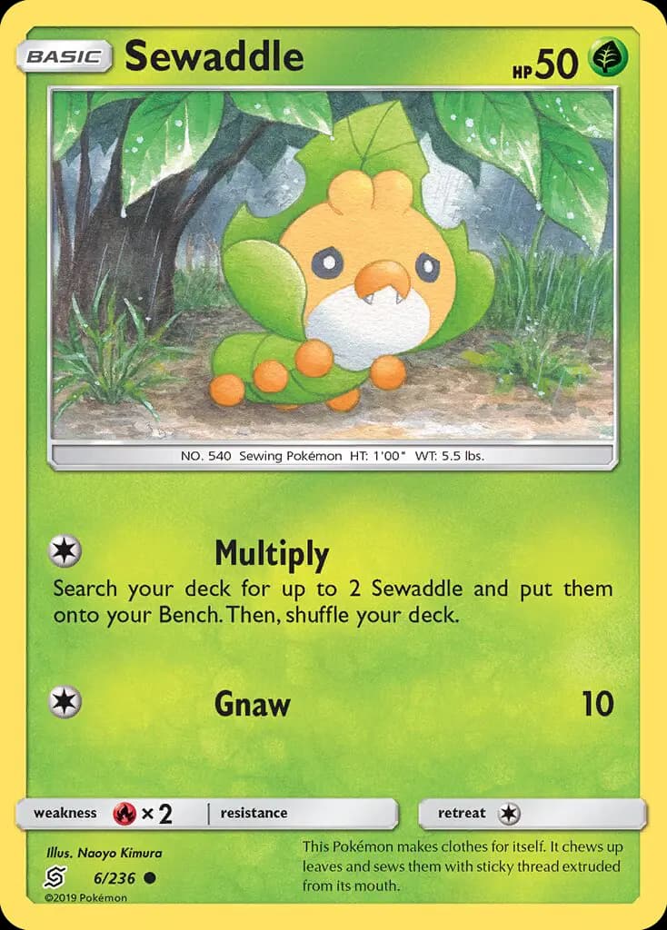 Sewaddle - Unified Minds Pokemon Card