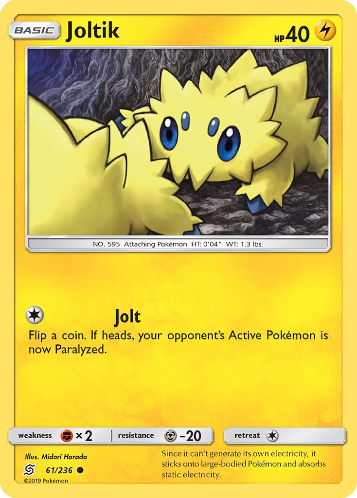 Joltik - Unified Minds Pokemon Card