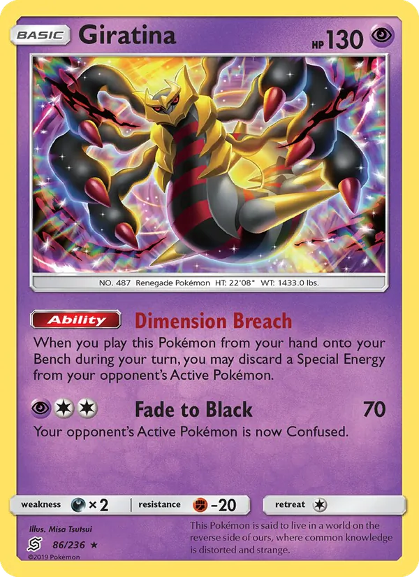 Giratina - Unified Minds Pokemon Card