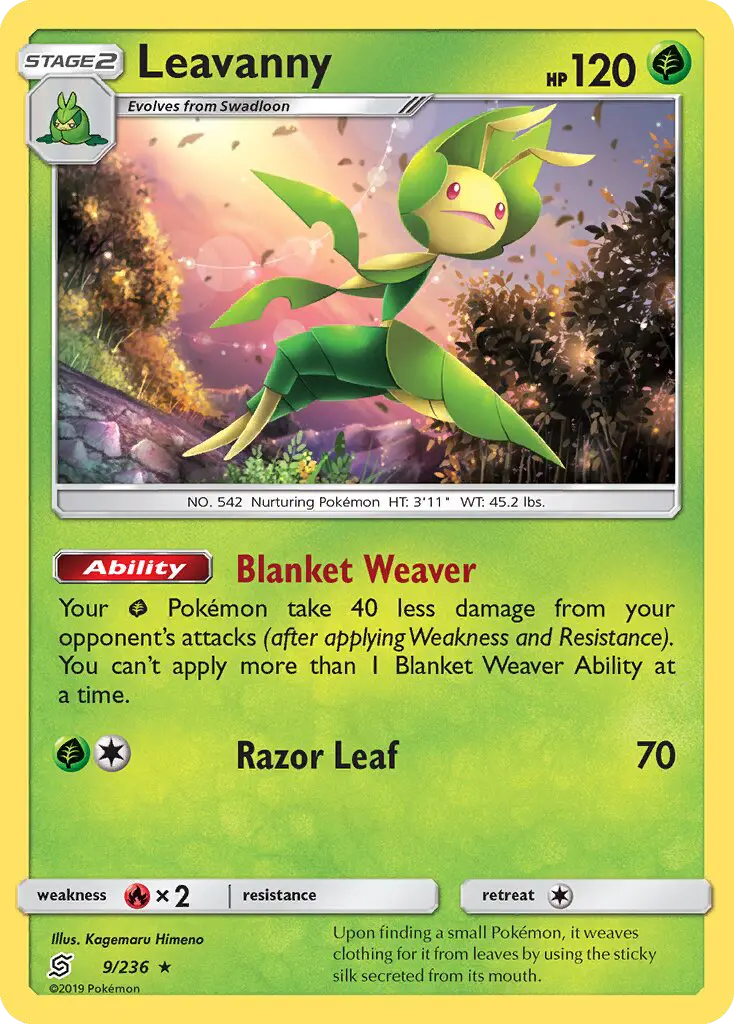 Leavanny - Unified Minds Pokemon Card