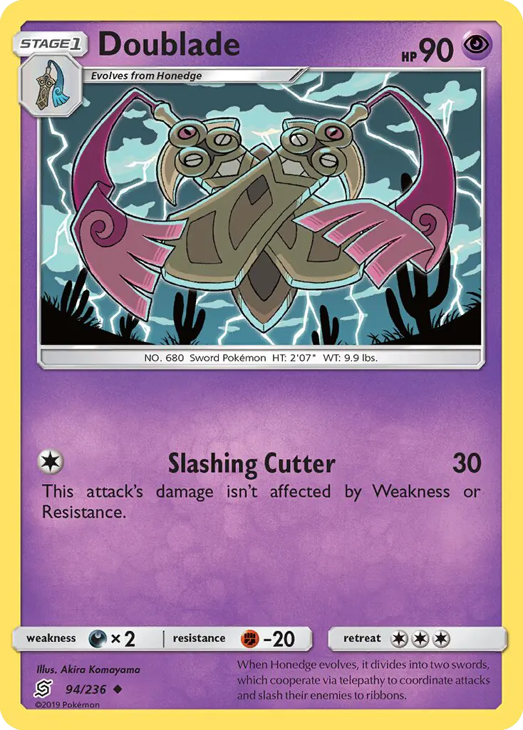 Doublade - Unified Minds Pokemon Card
