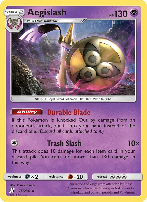 Aegislash - Unified Minds Pokemon Card