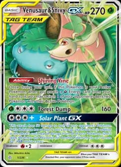 Venusaur & Snivy GX - Cosmic Eclipse