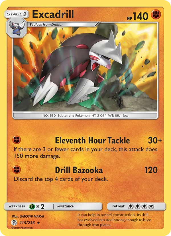 Excadrill - Cosmic Eclipse Pokemon Card