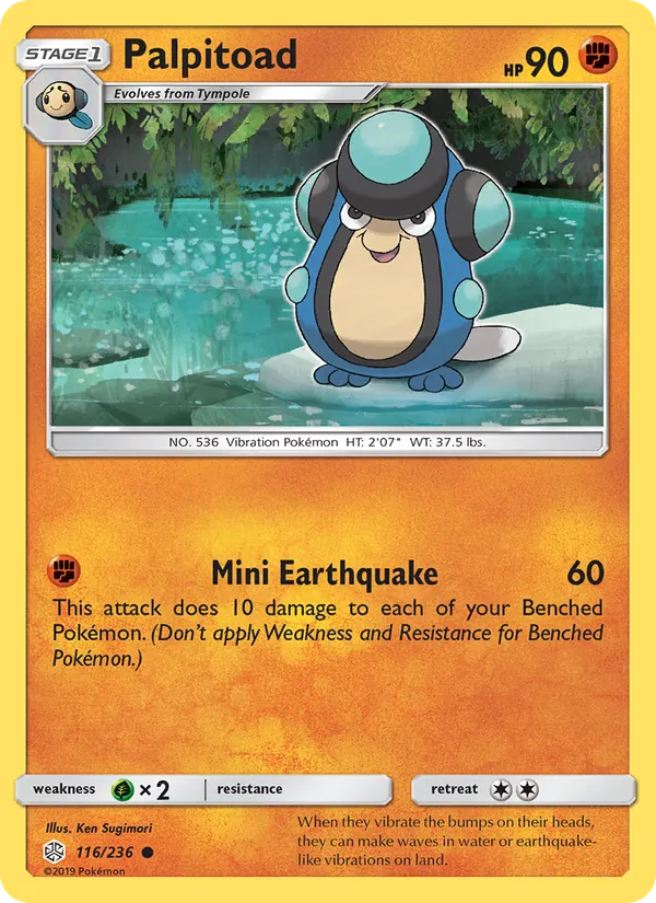 Palpitoad - Cosmic Eclipse Pokemon Card