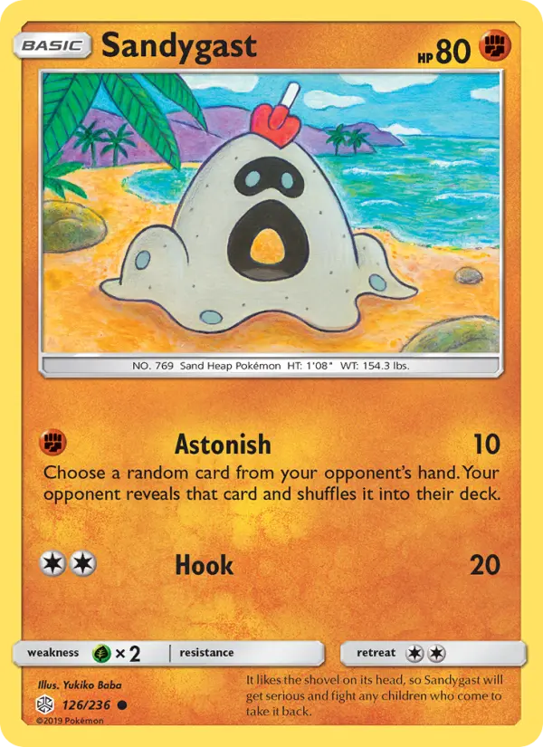 Sandygast - Cosmic Eclipse Pokemon Card