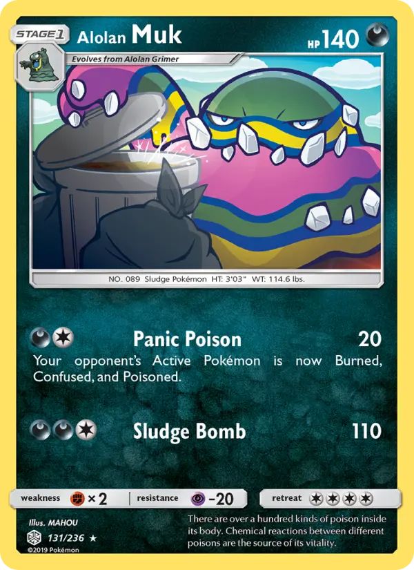 Alolan Muk - Cosmic Eclipse Pokemon Card