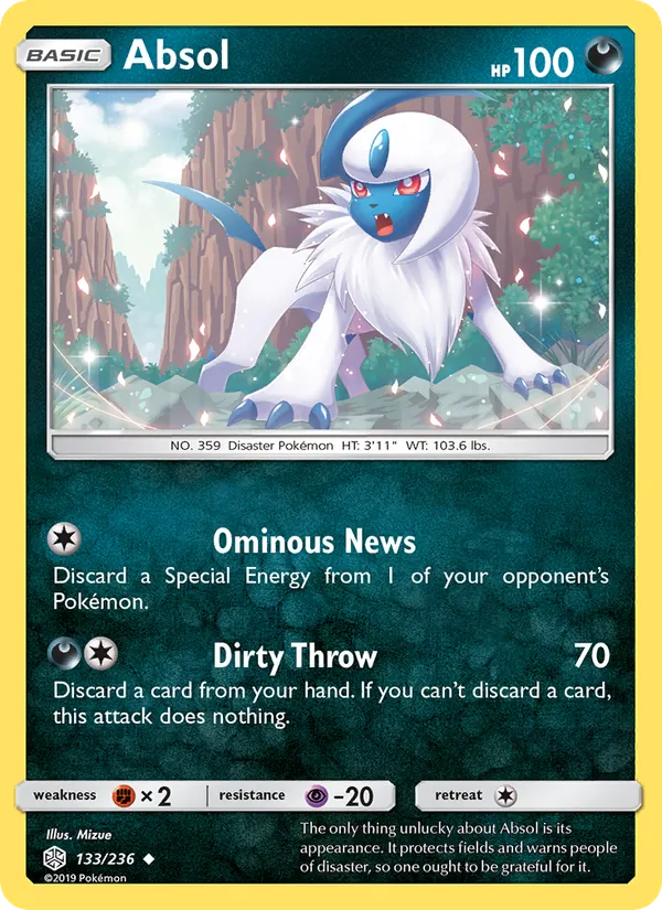 Absol - Cosmic Eclipse Pokemon Card