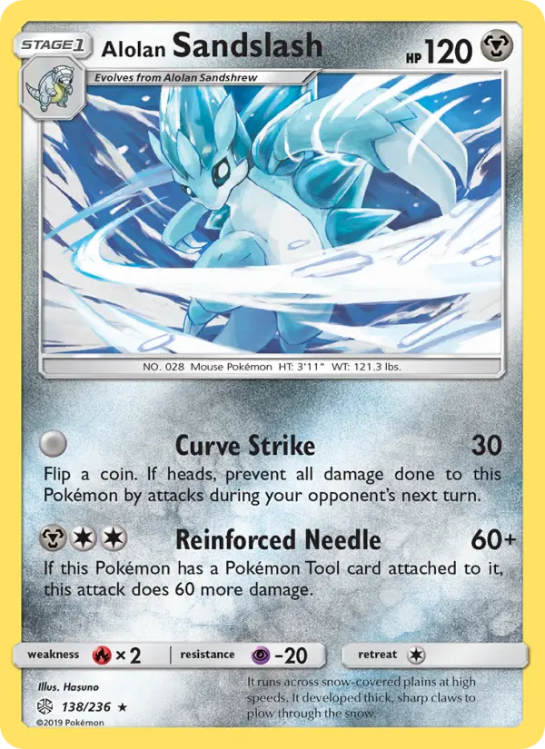 Alolan Sandslash - Cosmic Eclipse Pokemon Card