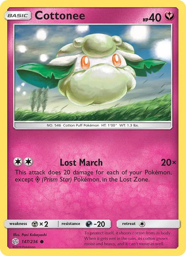 Cottonee - Cosmic Eclipse Pokemon Card