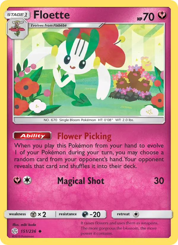 Floette - Cosmic Eclipse Pokemon Card