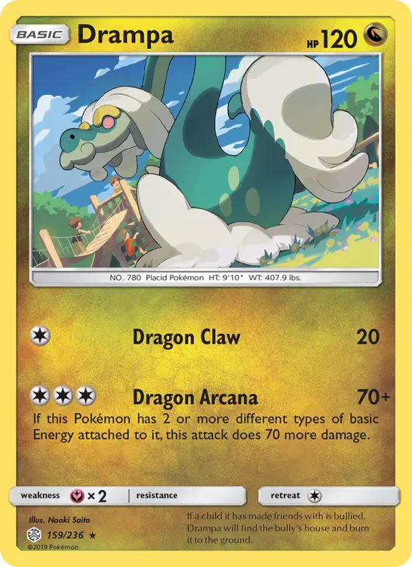 Drampa - Cosmic Eclipse Pokemon Card