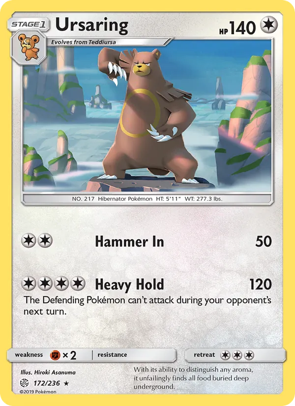 Ursaring - Cosmic Eclipse Pokemon Card