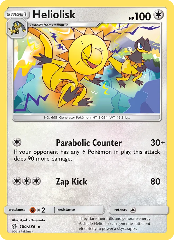 Heliolisk - Cosmic Eclipse Pokemon Card