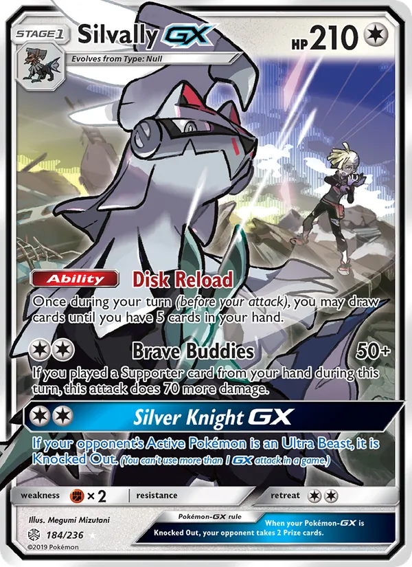 Silvally GX - Cosmic Eclipse Pokemon Card