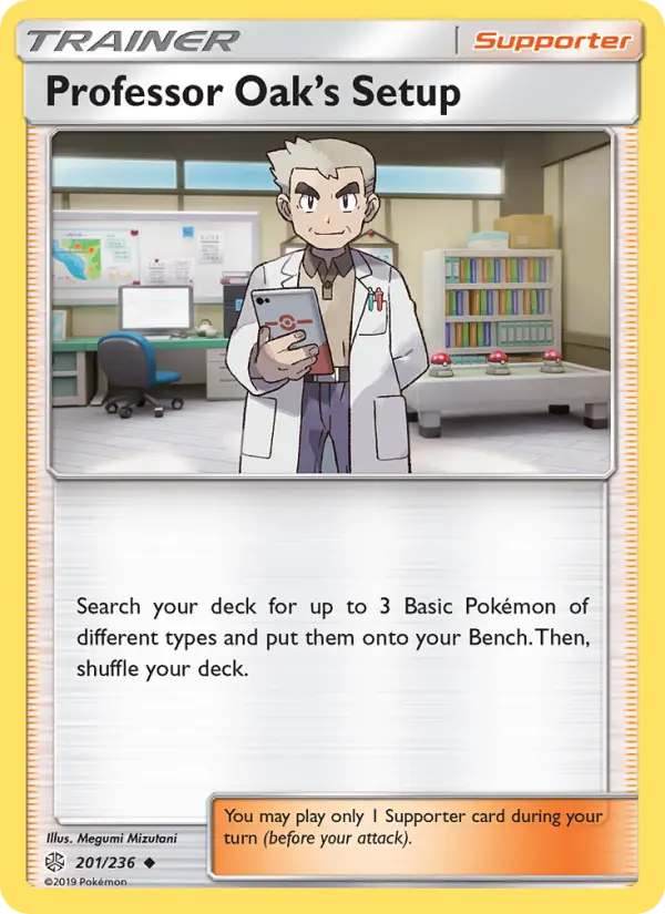 Professor Oak’s Setup - Cosmic Eclipse Pokemon Card