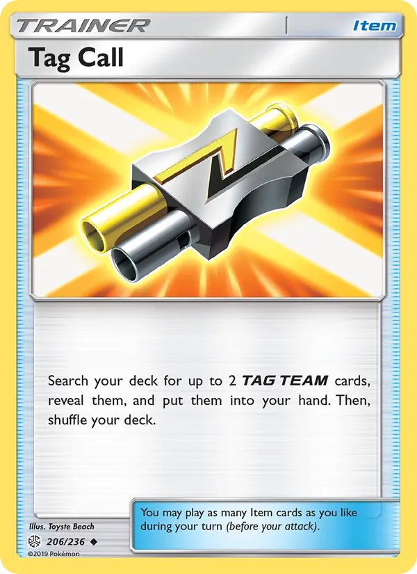 Tag Call - Cosmic Eclipse Pokemon Card