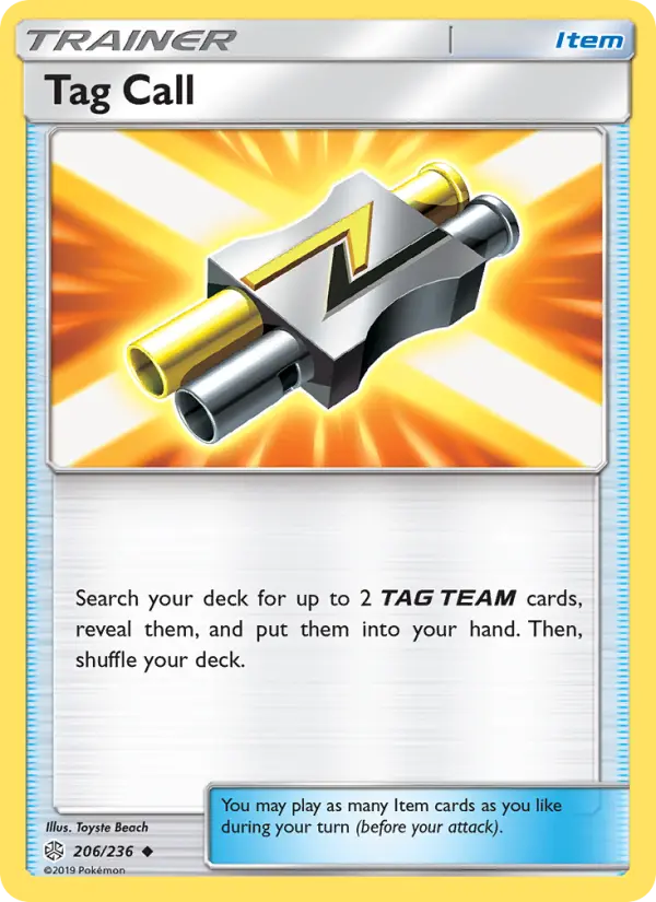 Tag Call - Cosmic Eclipse Pokemon Card
