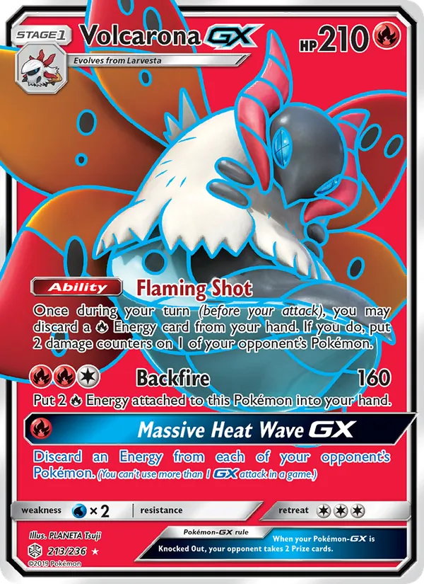 Volcarona GX - Cosmic Eclipse Pokemon Card