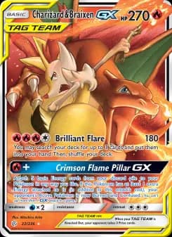 Charizard & Braixen GX - Cosmic Eclipse