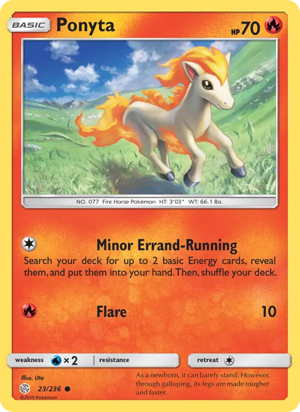 Ponyta - Cosmic Eclipse Pokemon Card