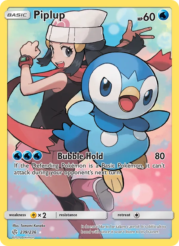 Piplup - Cosmic Eclipse Pokemon Card