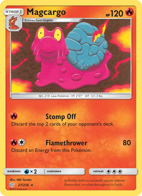 Magcargo - Cosmic Eclipse Pokemon Card