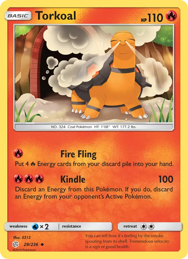 Torkoal - Cosmic Eclipse Pokemon Card