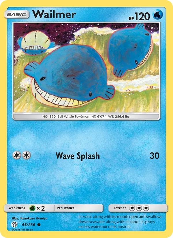 Wailmer - Cosmic Eclipse Pokemon Card
