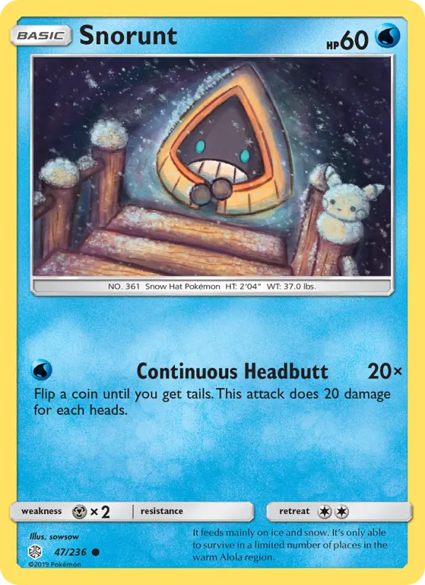 Snorunt - Cosmic Eclipse Pokemon Card