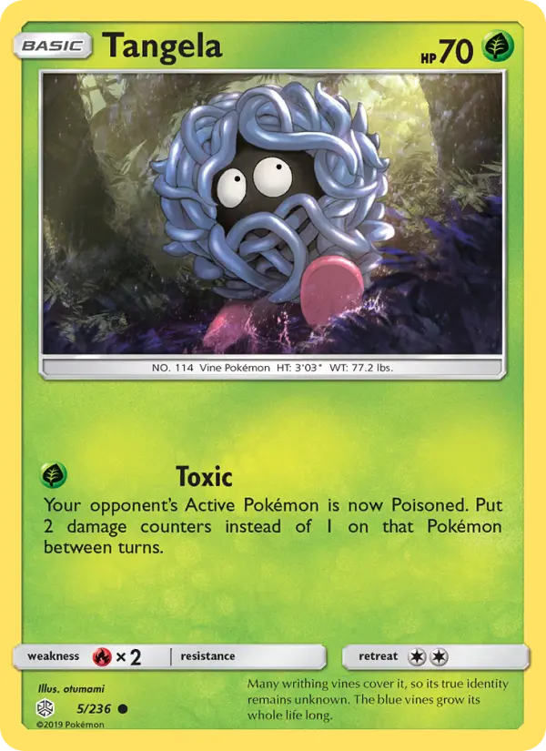 Tangela - Cosmic Eclipse Pokemon Card
