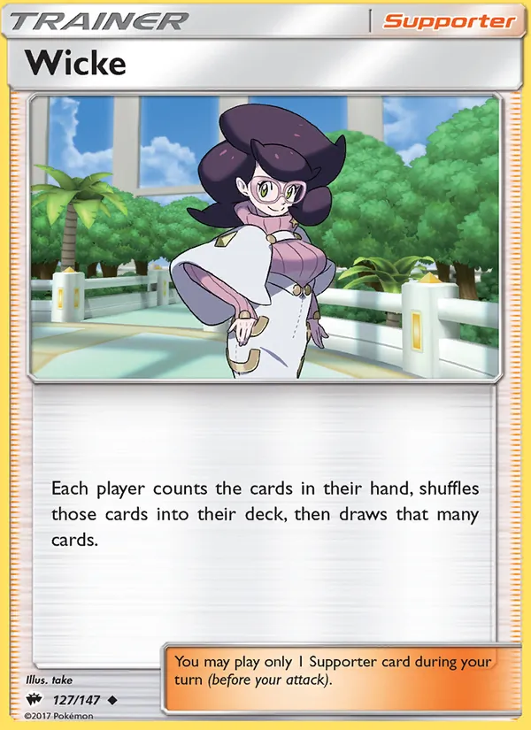 Wicke - Burning Shadows Pokemon Card