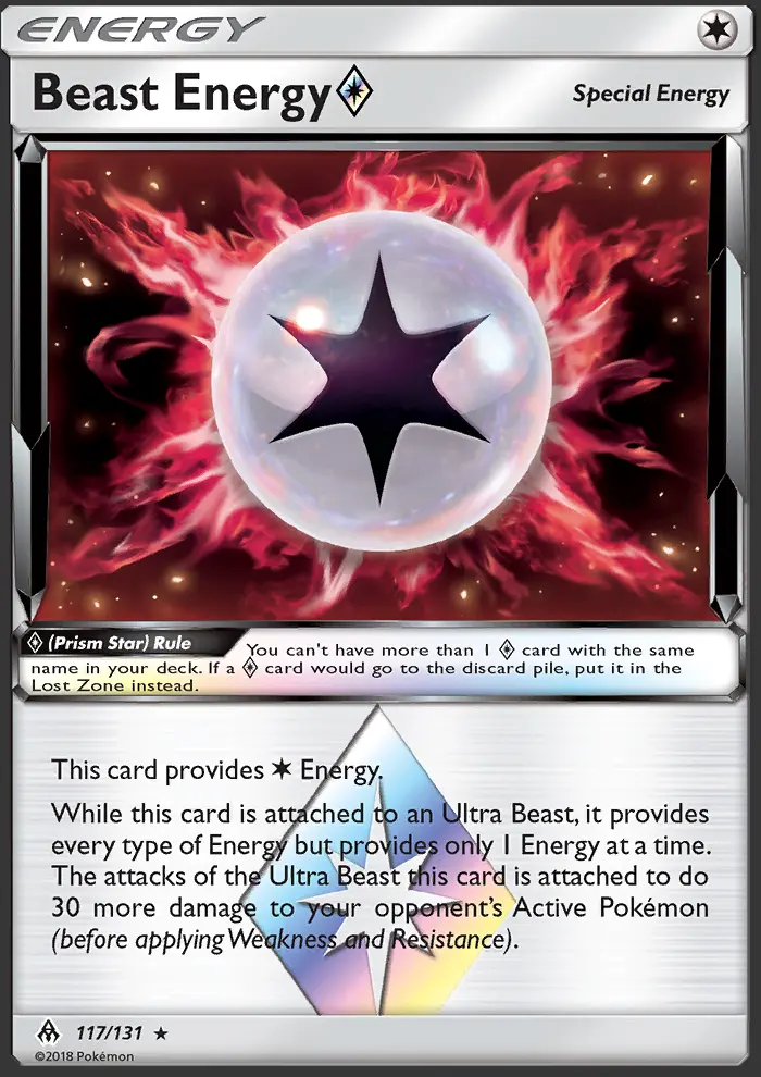 Beast Energy ◇ - Forbidden Light Pokemon Card