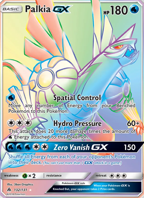 Palkia GX - Forbidden Light Pokemon Card