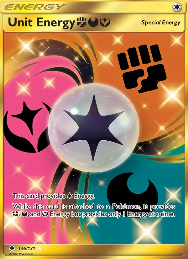 Unit Energy FightingDarknessFairy - Forbidden Light Pokemon Card