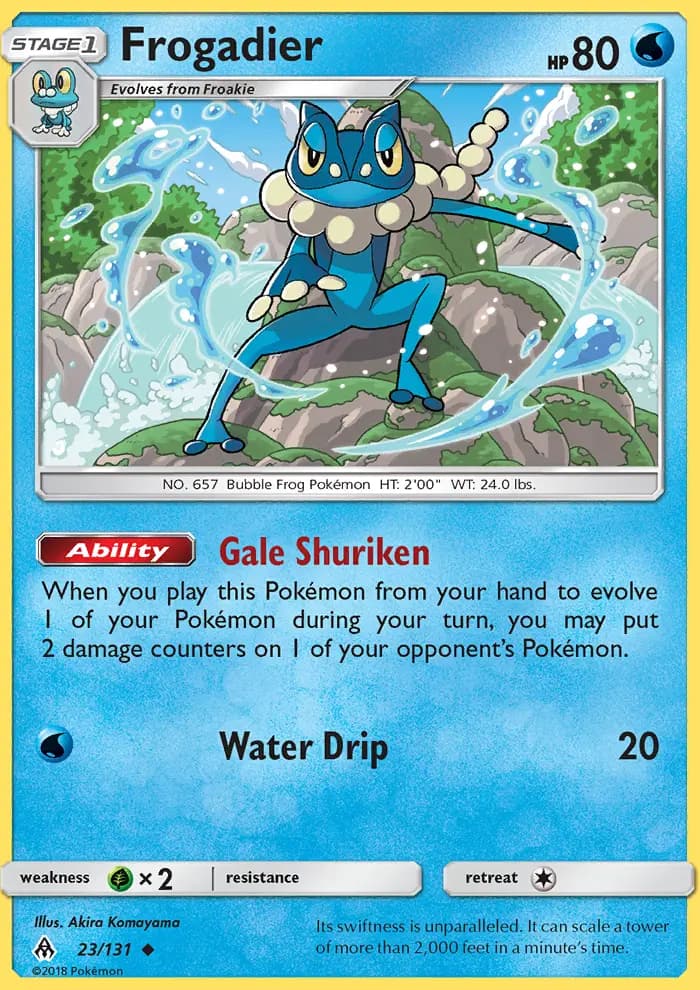 Frogadier - Forbidden Light Pokemon Card