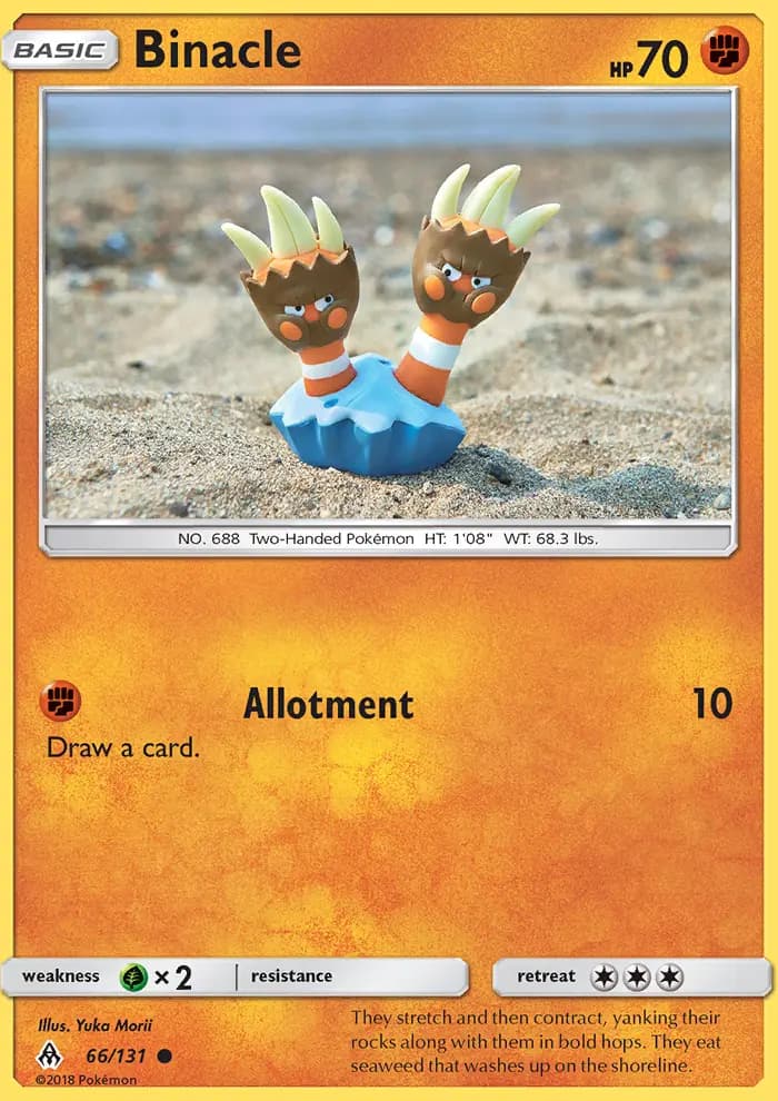 Binacle - Forbidden Light Pokemon Card