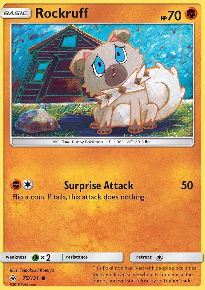 Rockruff - Forbidden Light Pokemon Card