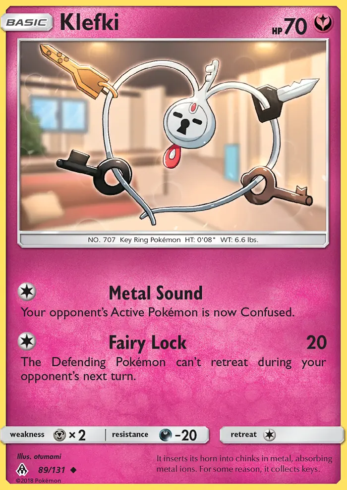 Klefki - Forbidden Light Pokemon Card