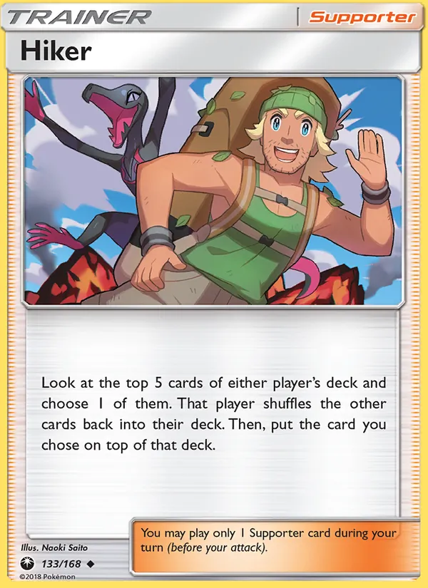 Hiker - Celestial Storm Pokemon Card