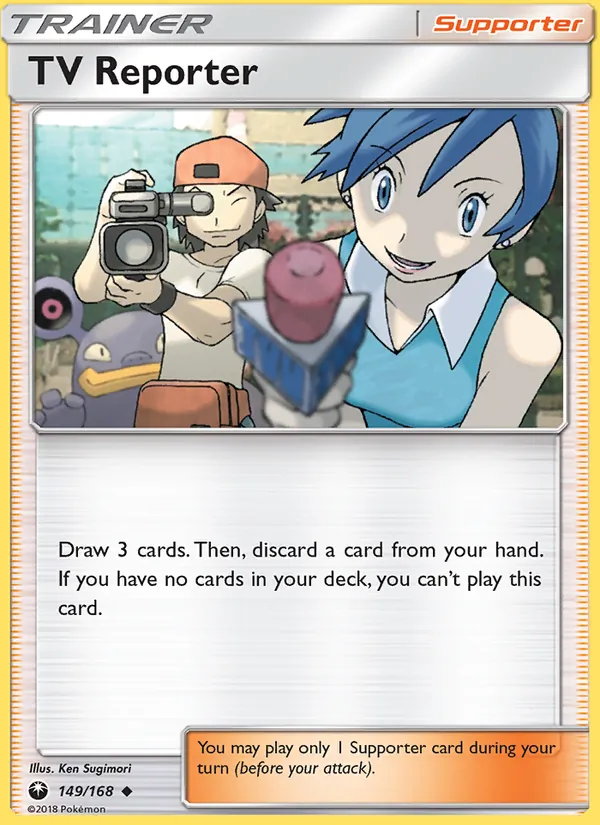 TV Reporter - Celestial Storm Pokemon Card