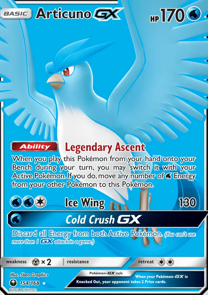 Articuno GX - Celestial Storm Pokemon Card
