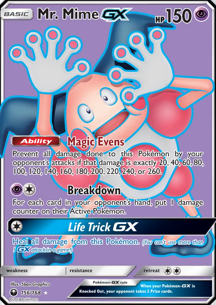 Mr. Mime GX - Celestial Storm Pokemon Card