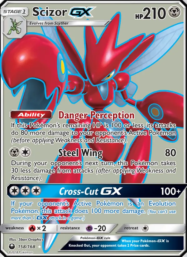 Scizor GX - Celestial Storm Pokemon Card