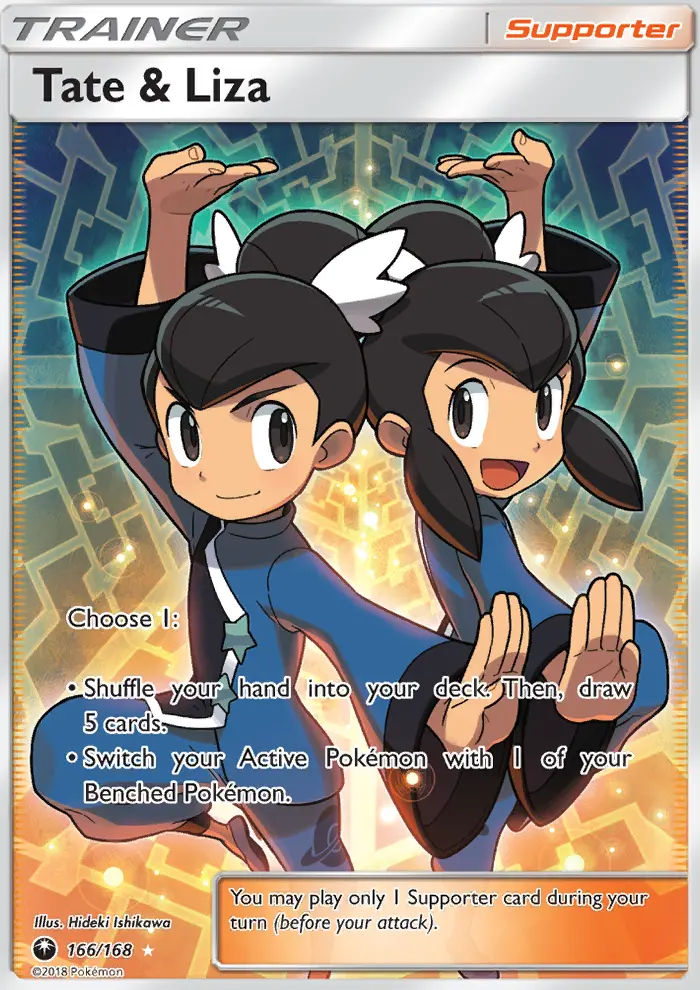 Tate & Liza - Celestial Storm Pokemon Card