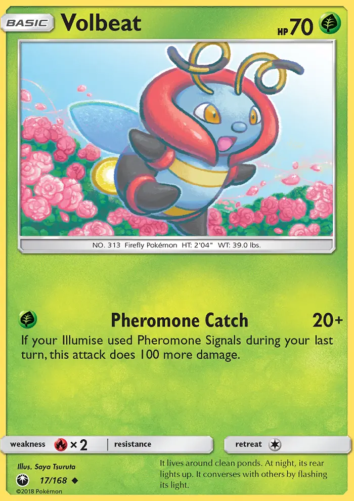 Volbeat - Celestial Storm Pokemon Card