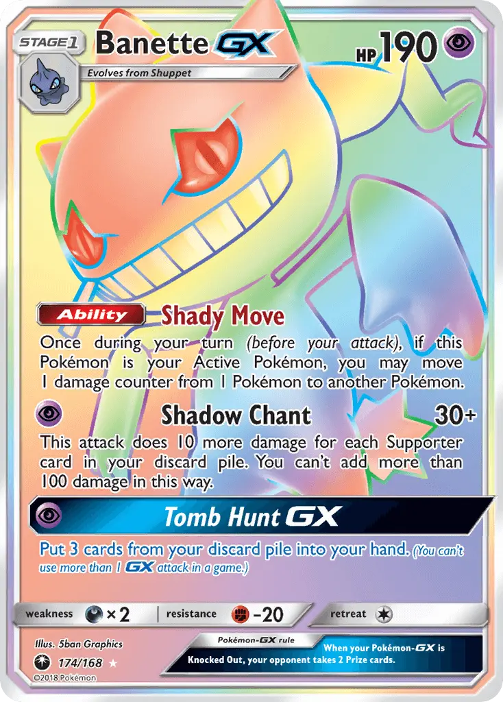 Banette GX - Celestial Storm Pokemon Card