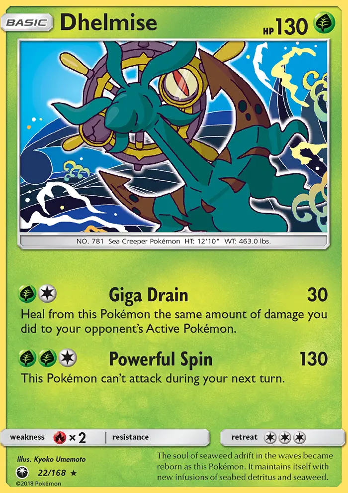 Dhelmise - Celestial Storm Pokemon Card