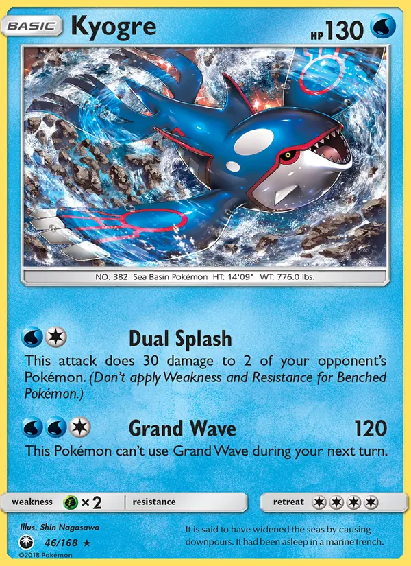 Kyogre - Celestial Storm Pokemon Card
